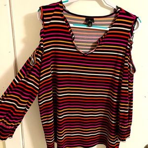 Worthington stripped blouse